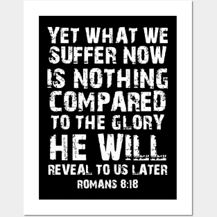 Romans 8 18 Christian Bible Verse Posters and Art